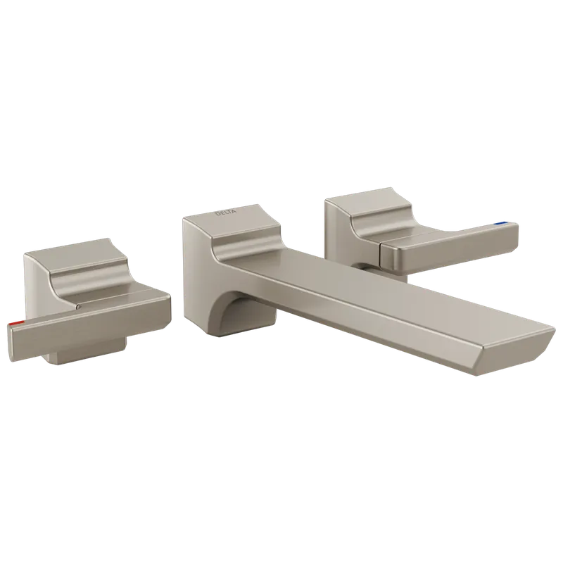 Delta T3599LF-SS-PR-WL Pivotal: Two Handle Wall Mount Bathroom Faucet Trim