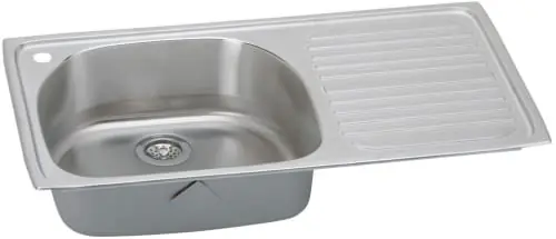 Elkay ILCGR4022L1 Sink 40X22 1HL SS SGL BWL 18GA W/RH DRAIN BOARD