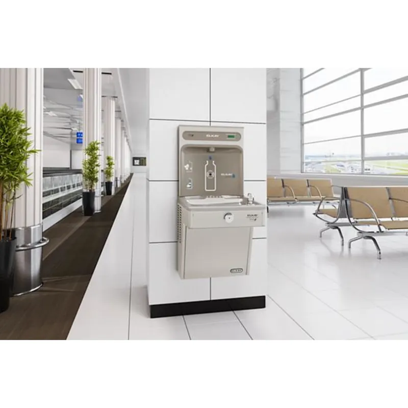 Elkay VRCGRN8WSK ezH2O Bottle Filling Station & Single High Efficiency Vandal-Resistant Cooler Non-Filtered Refrigerated Stainless