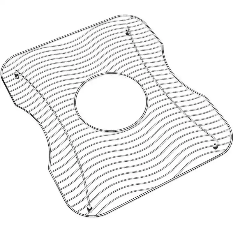 Elkay LKWBG1316SS 12.5 in. X 15 in. Wavy Wire Bottom Grid Polished Stainless Steel