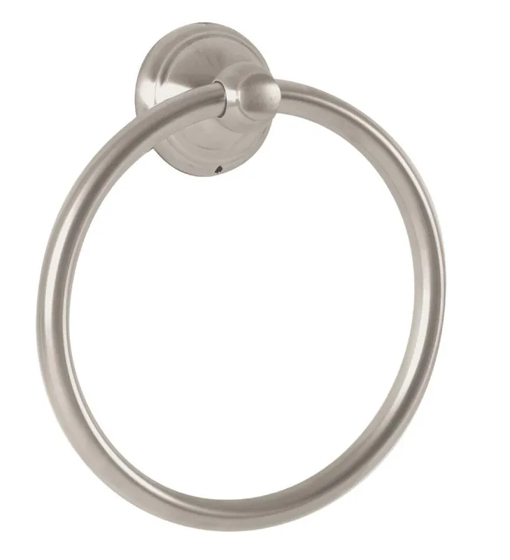 Hansgrohe 06095820 C Round Closed Towel Ring in Brushed Nickel