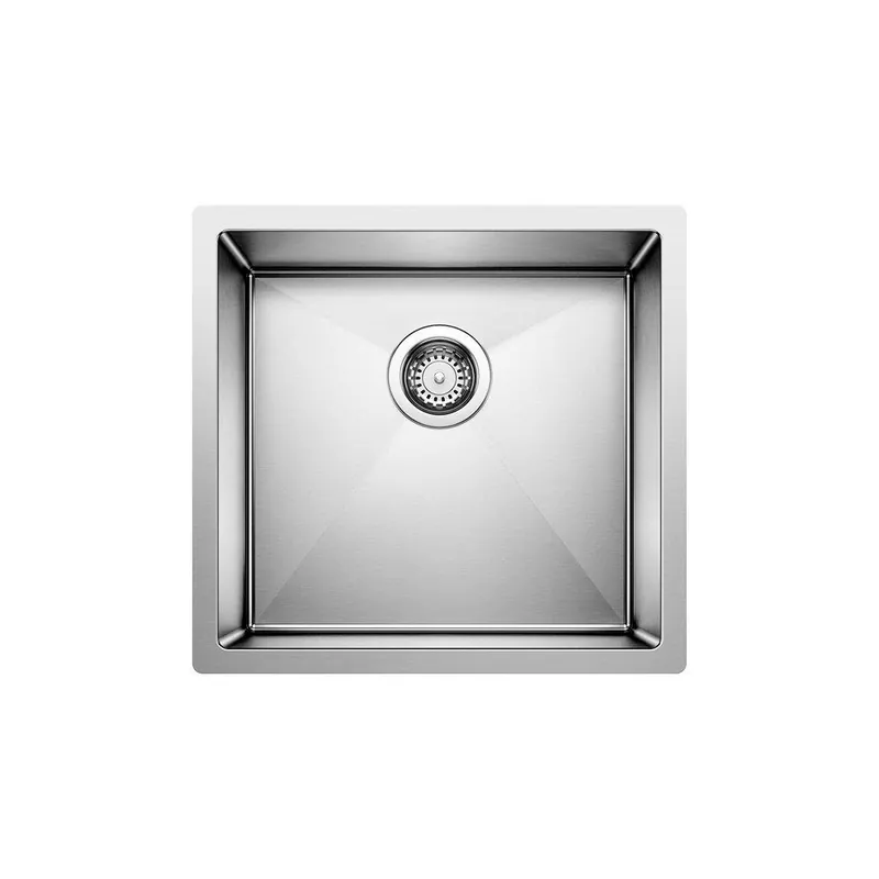 BLANCO 516224 Precision 19 x 18 in. No Hole Stainless Steel Single Bowl Undermount Kitchen Sink