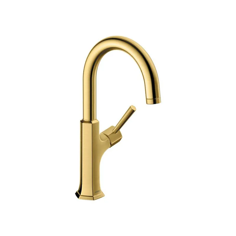 Hansgrohe 04854250 Locarno Single Handle Bar Faucet in Brushed Gold Optic