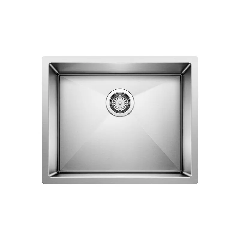 BLANCO 516223 Precision 22 x 18 in. No Hole Stainless Steel Single Bowl Undermount Kitchen Sink