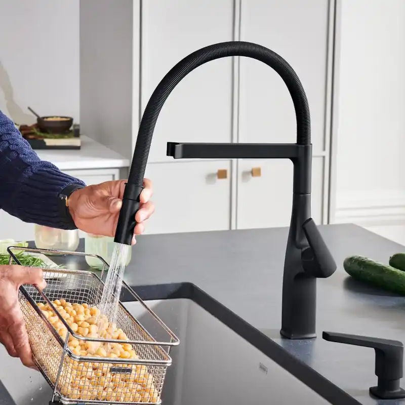 Blanco 443019 Rivana Semi-Pro Kitchen Faucet 1.5 GPM - Matte Black