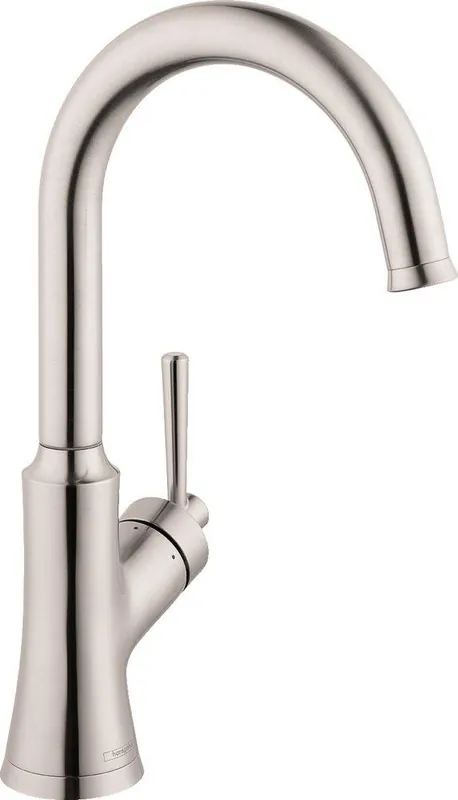 Hansgrohe 04795800 Joleena Single Handle Bar Faucet in Steel Optik