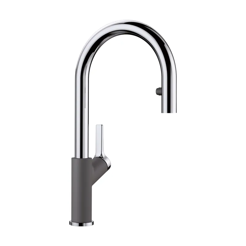Blanco 526395 Urbena Pull-Down Kitchen Faucet 1.5 GPM Chrome/Cinder