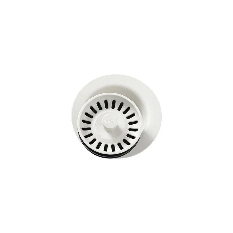 Elkay LKQD35PA Plastic Disposer Flange with Basket Strainer and Stopper in Parchment