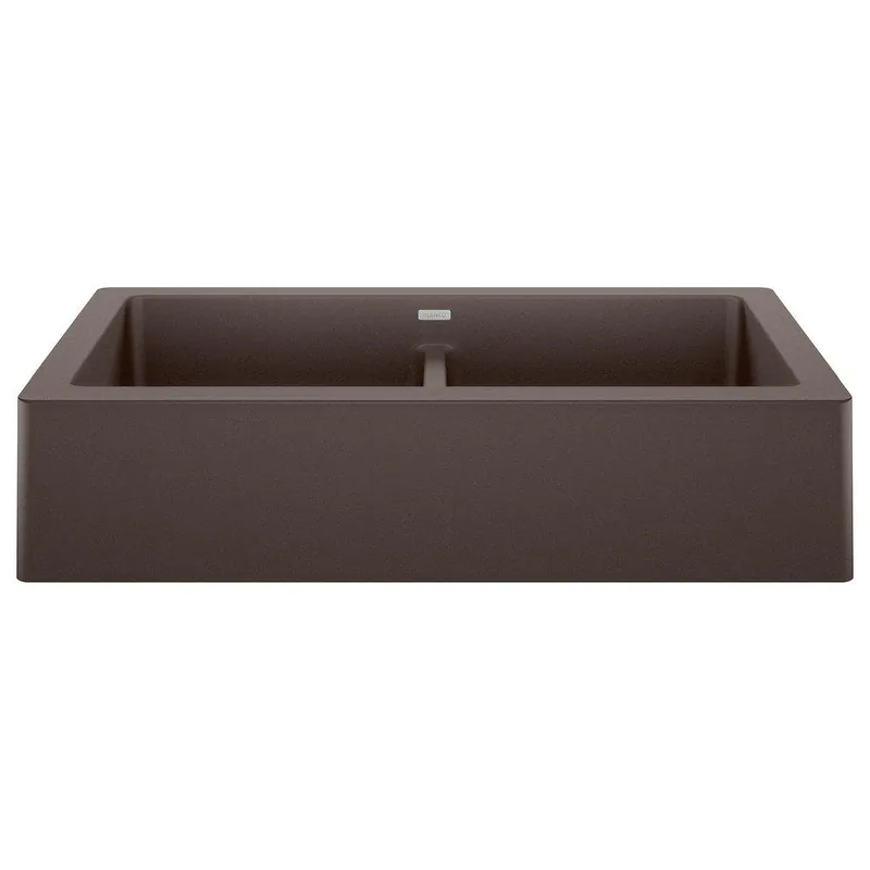 Blanco 526552 Vintera Double Bowl Farmhouse Kitchen Sink 33 x 19 in. Cafinchu00e9