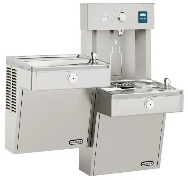 Elkay LVRCTL8WSK Bottle Filling Station & Bi-Level Cooler 8 GPH