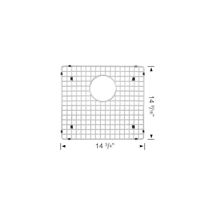 Blanco 235950 Stainless Steel Bottom Grid for Quatrus/Precision 17 Sinks