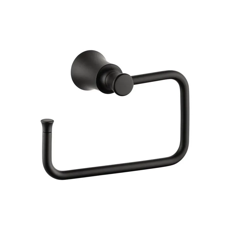 Hansgrohe 04786670 Joleena Rectangular Open Towel Ring in Matte Black