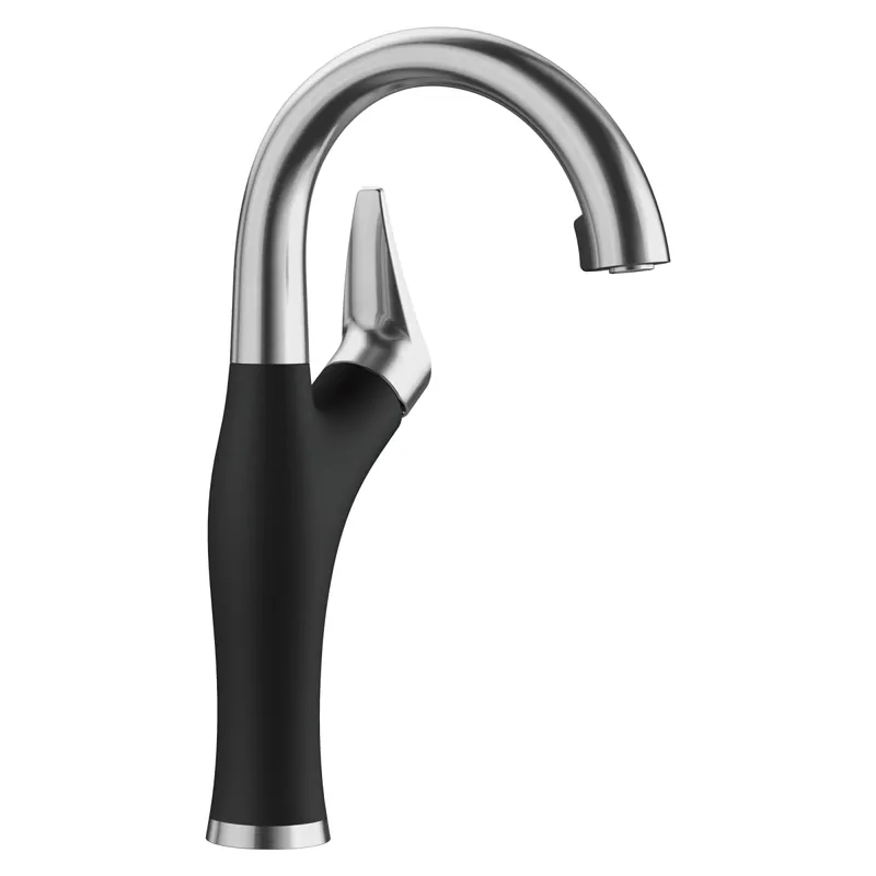 Blanco 526387 Artona Bar Faucet 1.5 GPM - PVD Steel/Coal Black