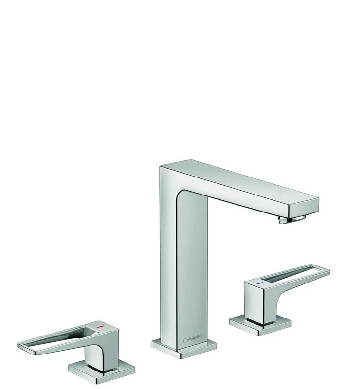 Hansgrohe 74517001 Metropol 160 Two Handle Widespread Bathroom Sink Faucet in Polished Chrome