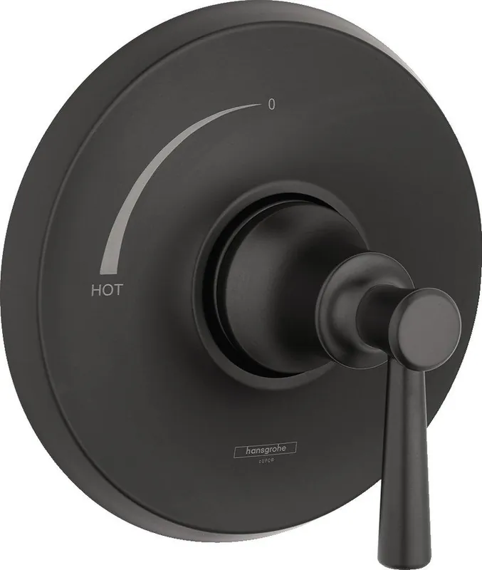 Hansgrohe 04779670 Joleena Single Handle Pressure Balancing Valve Trim in Matte Black