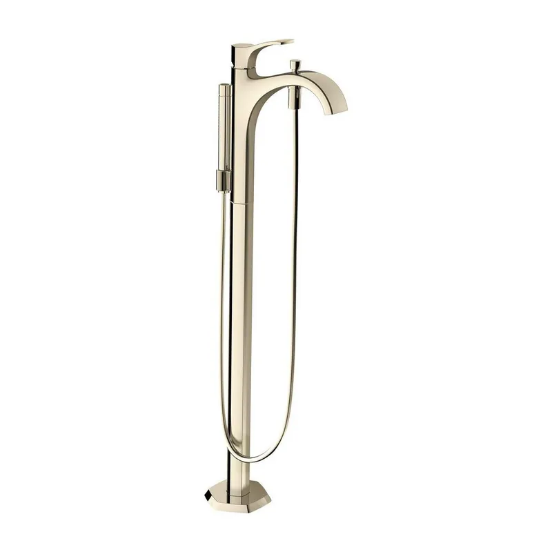 Hansgrohe 04818820 Locarno Single Handle Lever Floor Mount Filler in Brushed Nickel (Trim Only)