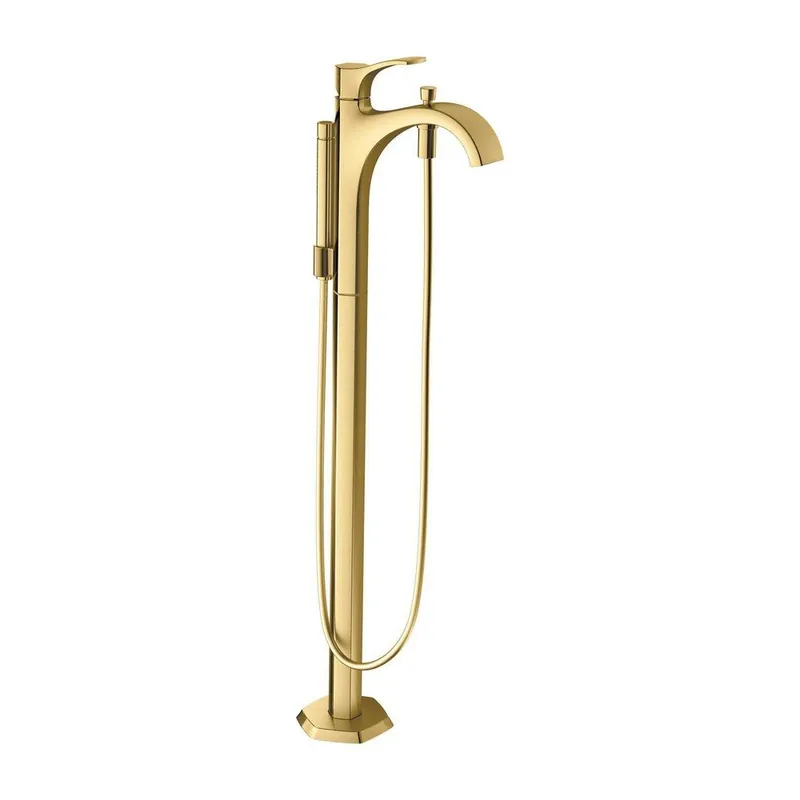 Hansgrohe 04818250 Locarno Single Handle Lever Floor Mount Filler in Brushed Gold Optic