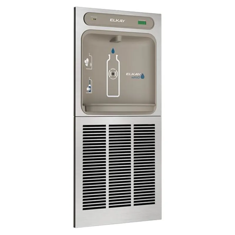 Elkay LZWSM8K Elkay ezH2O In-Wall Bottle Filling Station with Mounting Frame Filtered Refrigerated Stainless