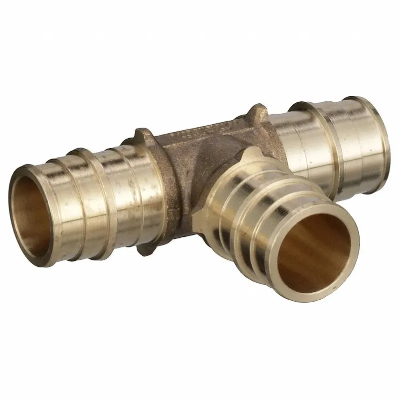 Zurn QET444GX F1960 Expansion XL Brass TEE - 3/4 EX PEX x 3/4 EX PEX x 3/4 EX PEX