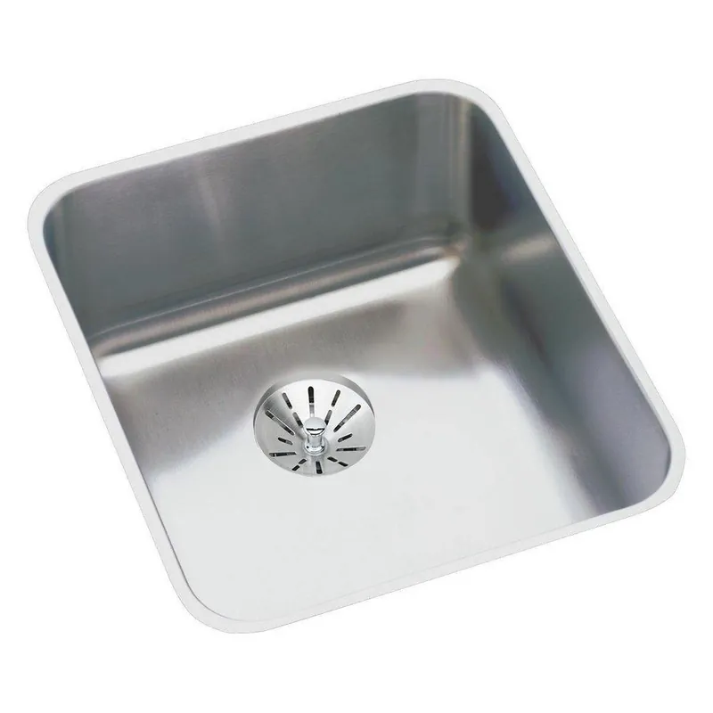 Elkay ELUHAD131655PD Lustertone 16 x 18-1/2 Undermount Sink with Perfect Drain