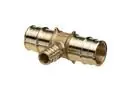 Zurn QET553GX F1960 Expansion XL Brass TEE - 1 EX PEX x 1 EX PEX x 1/2 EX PEX
