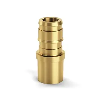 Zurn QEUFC66GX F1960 Expansion XL Brass FPT Adapter - 1-1/4 EX PEX x 1-1/4 FPT