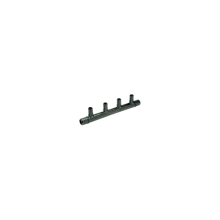 Zurn QPM443-4 Polymer Multi-port Tee - (1) 3/4 PEX Crimp Inlet and Outlet w/ (4) 1/2 P