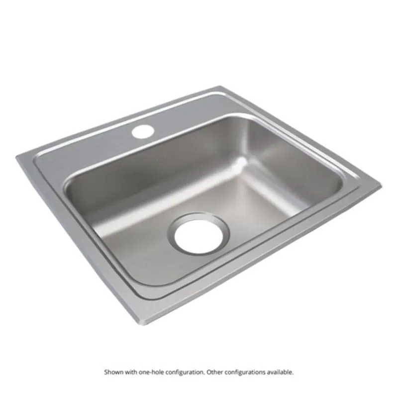 Elkay LRAD1918502 Lustertone Classic Stainless Steel 19 x 18 x 5 Single Bowl Drop-in ADA Sink