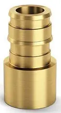 Zurn QE950GX F1960 Expansion XL Brass FSWT Adapter - 1-1/2 EX PEX x 1-1/2 FSWT