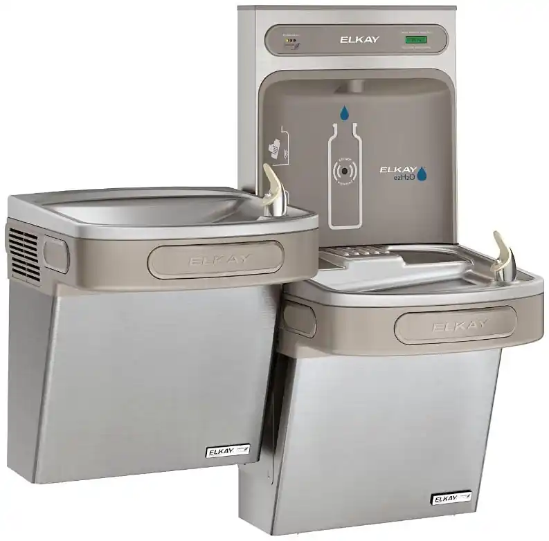 Elkay LZSTLG8WSSK ezH2O Bottle Filling Station & Versatile Bi-Level Cooler