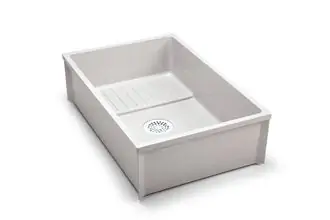 Zurn Z1996-36 Z1996 36 x 24 Commercial Mop Service Basin with PVC Drain Assembly