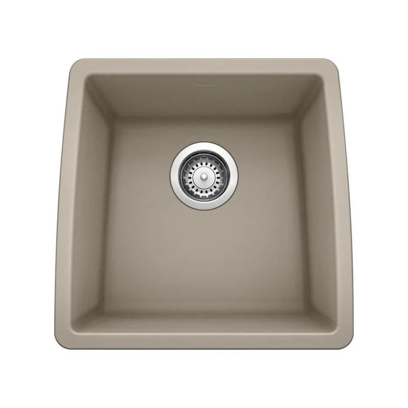 BLANCO 441288 Performa 17-1/2 x 17 in. Single Bowl Undermount Bar Sink No Hole Truffle