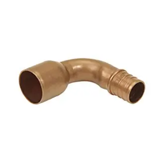 Zurn QQFCEA33 Copper Elbow 1-5/8 - 1/2 Barb x 1/2 Female Sweat