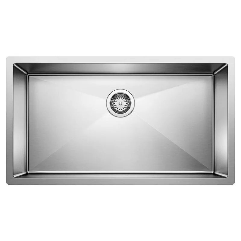 BLANCO 515823 Precision 32 x 18 in No Hole Stainless Steel Single Bowl Undermount Kitchen Sink