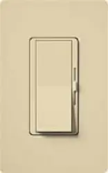 Lutron DV-103PH-IV Diva Dimmer - Gloss Finish, Incandescent/Halogen, 3-way, 120V/1000W