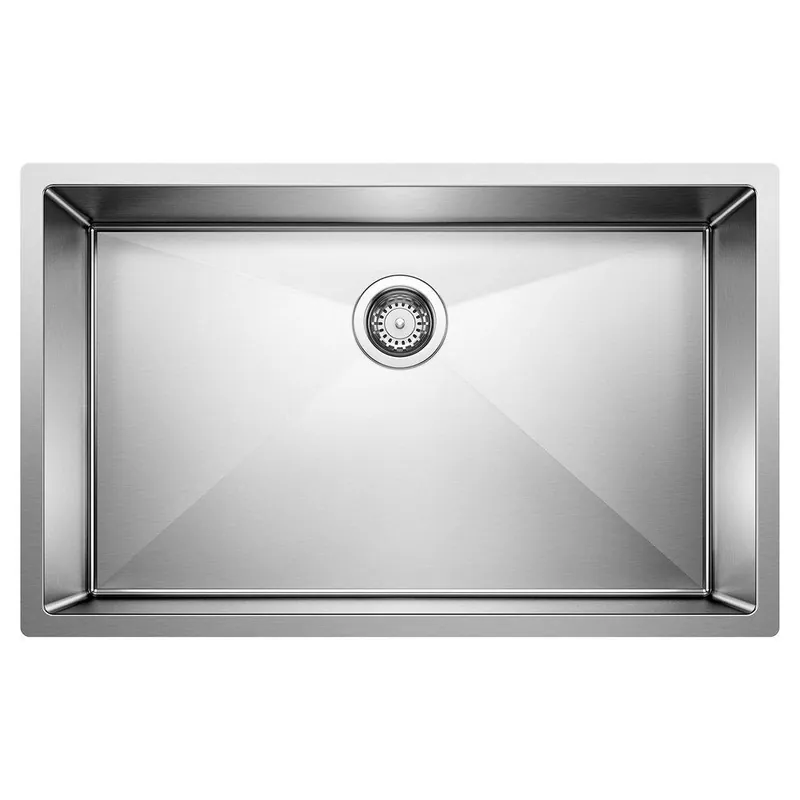 BLANCO 513686 Precision 32 x 20 in No Hole Stainless Steel Single Bowl Undermount Kitchen Sink