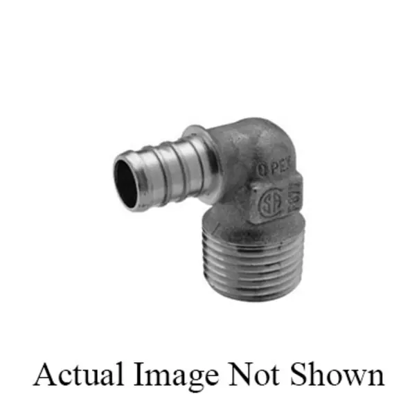 Zurn QQE33BTGX XL Brass Male Elbow - 1/2 Barb x 1/2 MPT