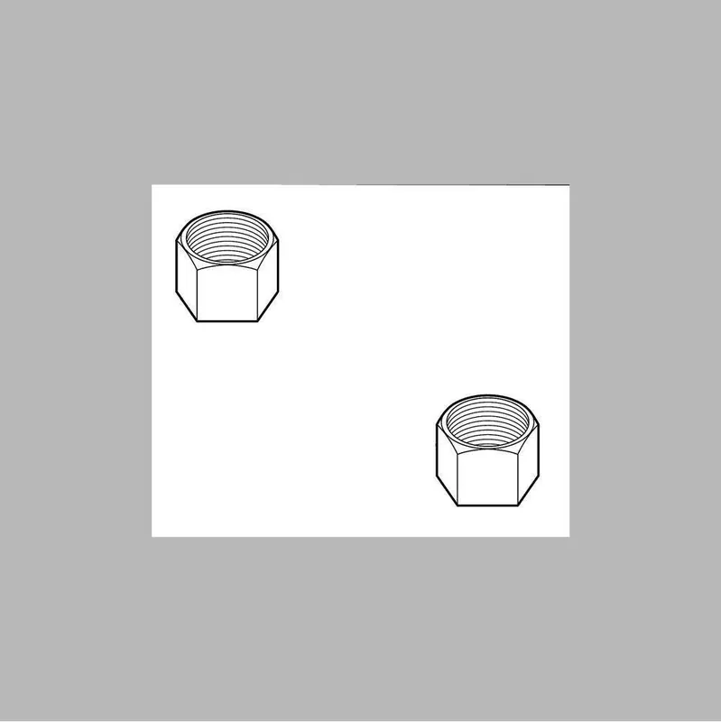Delta Faucet RP5404 Peerless Other: Nuts - (2) - Coupling