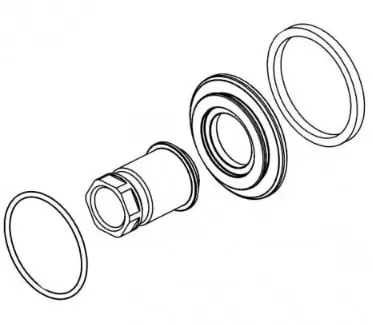 Delta RP101445 Spout Flange, Nut, Washer and O-ring