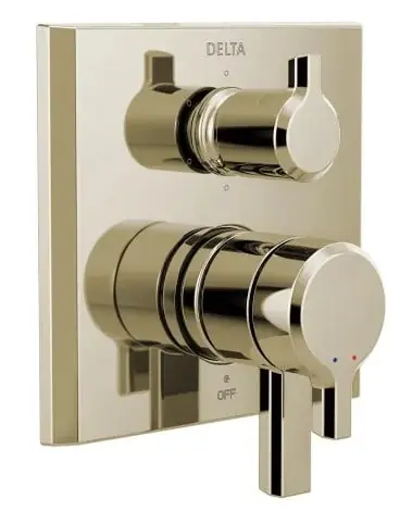 Delta T27999-PN-PR: 2-Handle Monitor® 17 Series Valve Trim with 6-Setting D