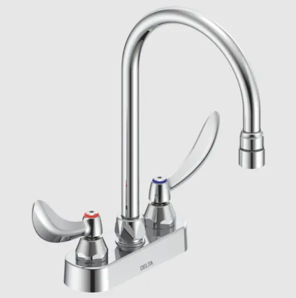 Delta 27C4944 Commercial 27C4 / 27C5 / 27C6: Two Handle 4 Deck Mount Faucet
