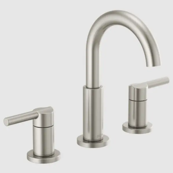 Delta 35749LF-SS Nicoli: Two Handle Widespread Bathroom Faucet