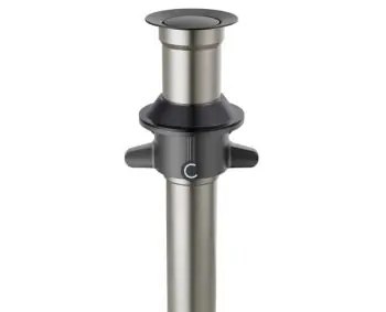 Delta Faucet 72172-BL Zura 72172 Metal Push Pop-Up Less Overflow Drain Assembly