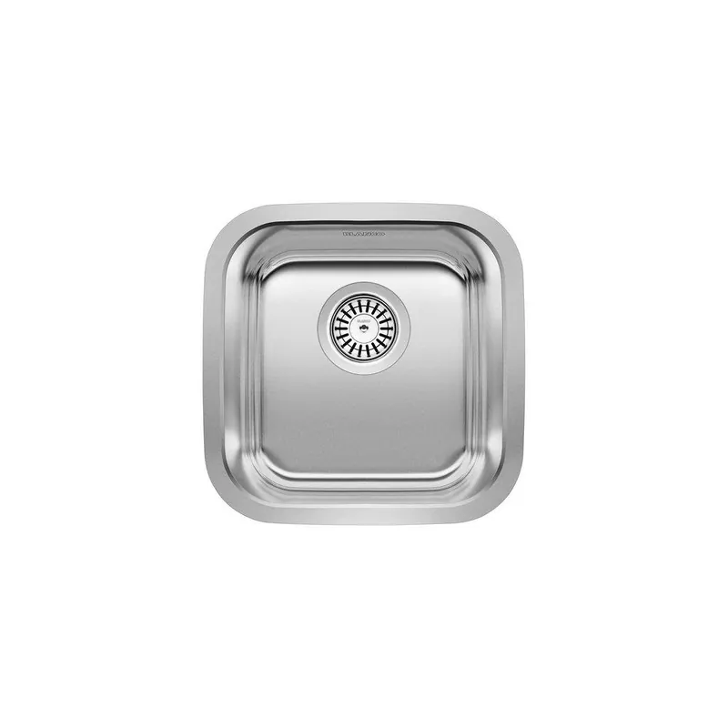 Blanco 441026 Stellar 15 x 15 in. Undermount Stainless Steel Bar Sink Refined Brushed