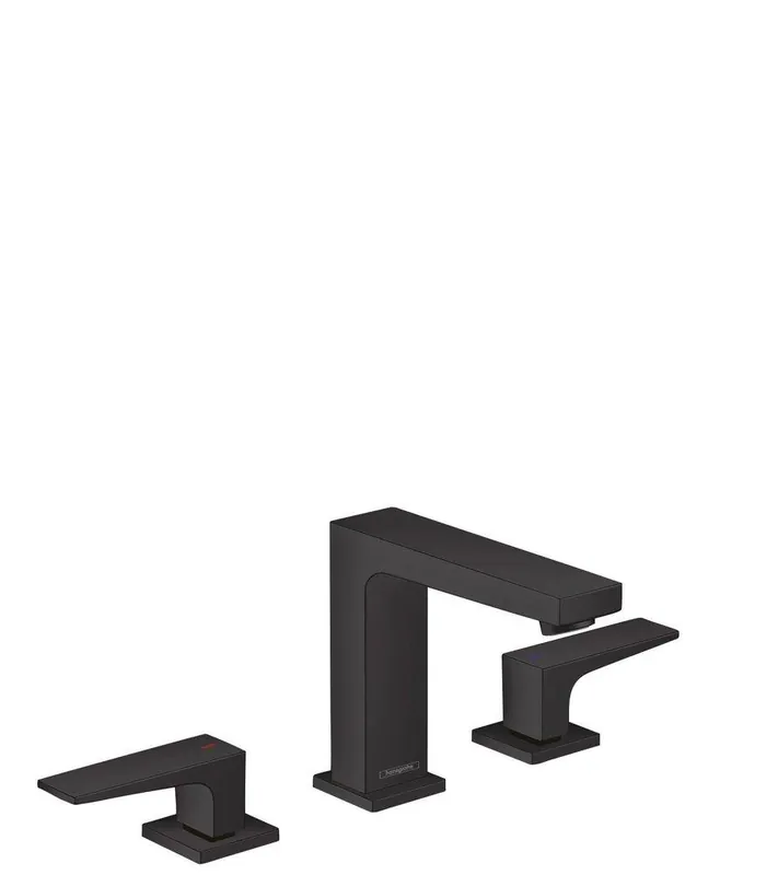 Hansgrohe 32516671 Metropol Two Handle Widespread Bathroom Sink Faucet in Matte Black