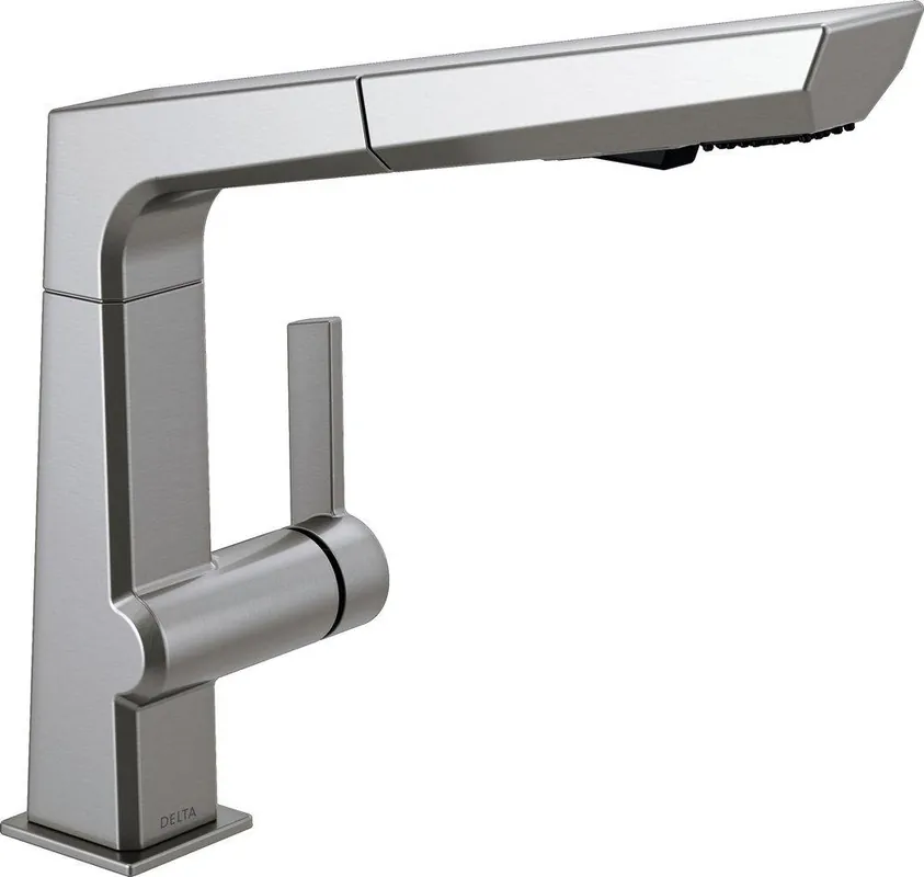 Delta Faucet 4193-AR-DST Pivotal Single Handle Pull Out Kitchen Faucet