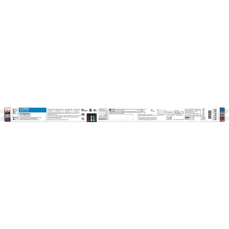 Lutron EC5T528JUNV1 EcoSystem 10 Percent 3-Wire and EcoSystem Digital Link Controlled T5 Linear 1 Lamp, Ballast Factor of 1.00, J-Can 28W/120/277V