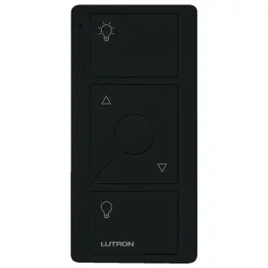Lutron PJ2-3BRL-GBL-L01 Pico Wireless Control, 3-Button with Raise/Lower, Black