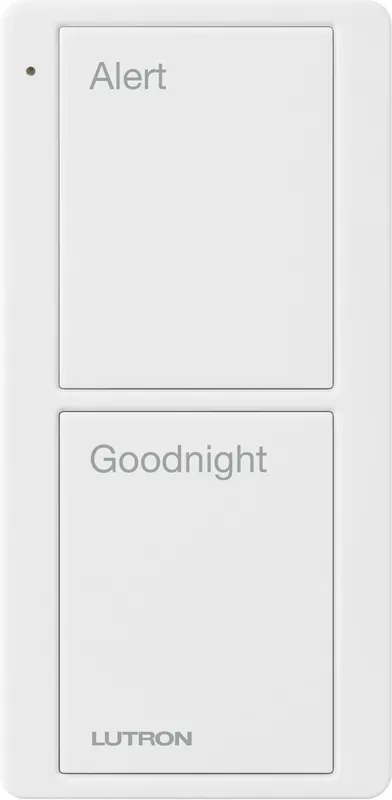 Lutron PJ2-2B-GWH-P02 Pico Wireless Control, 2-Button Bedroom Scene, White