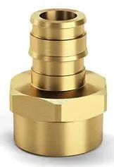 Zurn QEUFC44GX F1960 Expansion XL Brass FPT Adapter - 3/4 EX PEX x 3/4 FPT